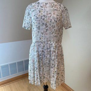 Anine Bing Floral Mini Dress with Keyhole Back